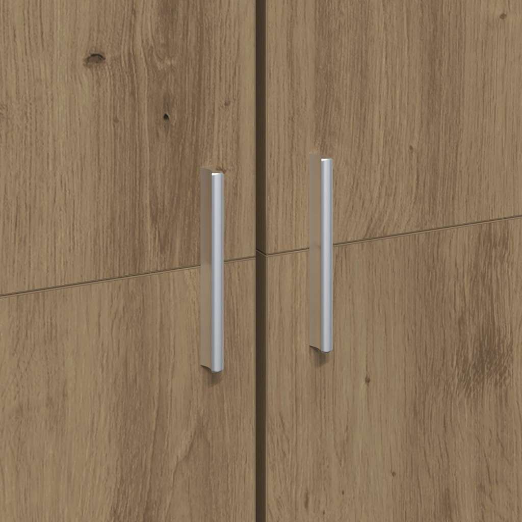 Hochschrank Eiche handwerklich 70 x 35 x 180 cm Holzwerkstoff