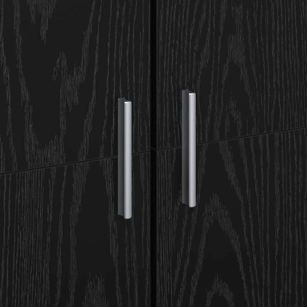 Hochschrank Schwarze Eiche 70 x 35 x 180 cm Holzwerkstoff