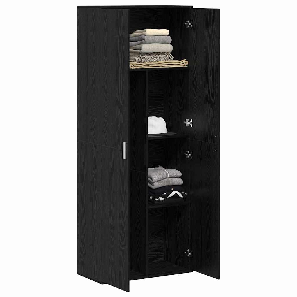 Hochschrank Schwarze Eiche 70 x 35 x 180 cm Holzwerkstoff