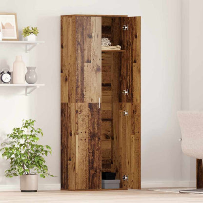 Highboard Altholz 60 x 35 x 180 cm Holzwerkstoff