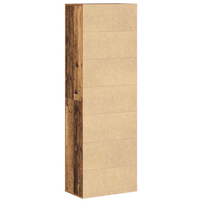 Highboard Altholz 60 x 35 x 180 cm Holzwerkstoff