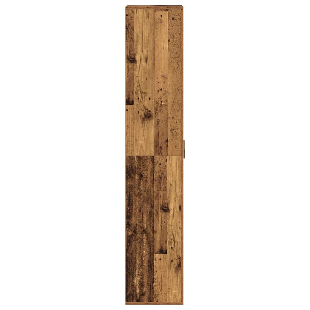 Highboard Altholz 60 x 35 x 180 cm Holzwerkstoff