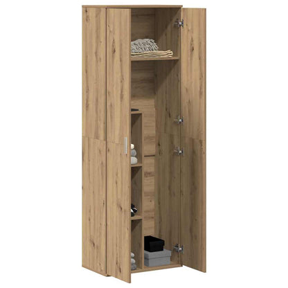 Highboard Eiche handwerklich 60 x 35 x 180 cm Holzwerkstoff