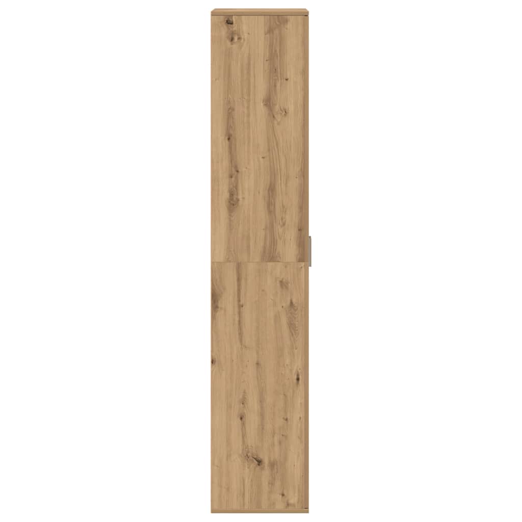Highboard Eiche handwerklich 60 x 35 x 180 cm Holzwerkstoff