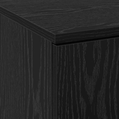Highboard Schwarze Eiche 60 x 35 x 180 cm Holzwerkstoff
