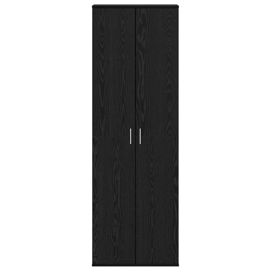 Highboard Schwarze Eiche 60 x 35 x 180 cm Holzwerkstoff