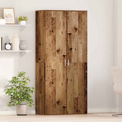 Hochschrank mit Regal Altholz 80 x 39 x 178 cm Holzwerkstoff