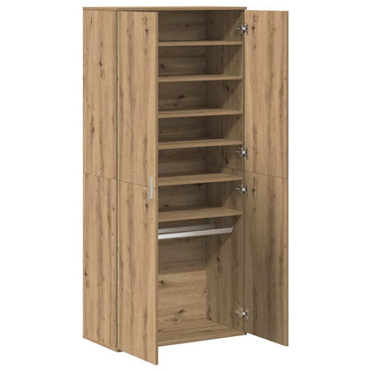 Hochschrank Eiche handwerklich 80 x 39 x 178 cm Holzwerkstoff