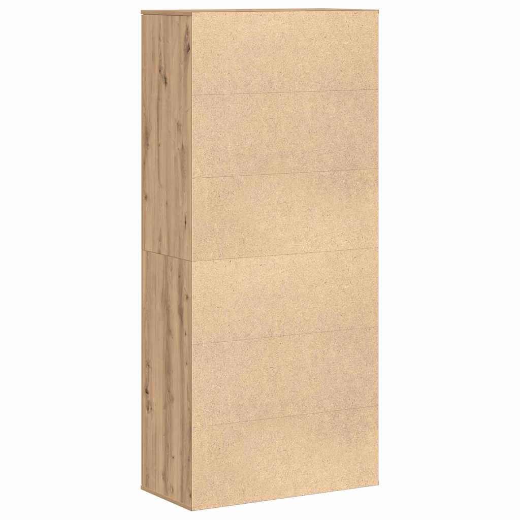 Hochschrank Eiche handwerklich 80 x 39 x 178 cm Holzwerkstoff