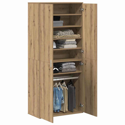 Hochschrank Eiche handwerklich 80 x 39 x 178 cm Holzwerkstoff