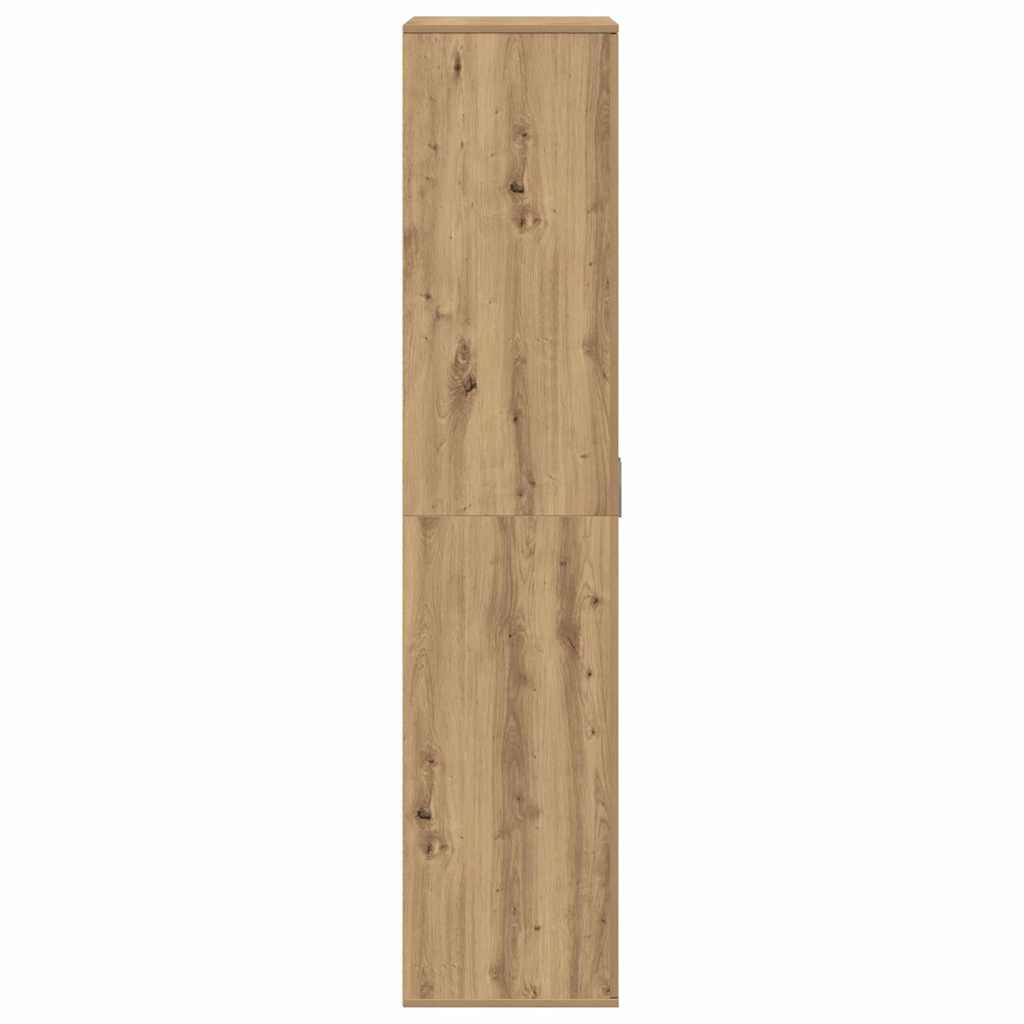 Hochschrank Eiche handwerklich 80 x 39 x 178 cm Holzwerkstoff