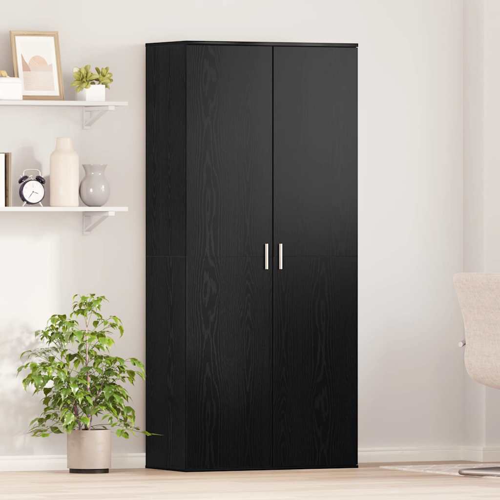 Hochschrank Schwarze Eiche 80 x 39 x 178 cm Holzwerkstoff