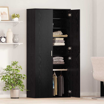 Hochschrank Schwarze Eiche 80 x 39 x 178 cm Holzwerkstoff