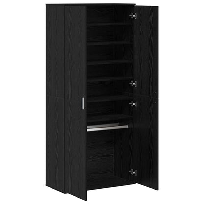 Hochschrank Schwarze Eiche 80 x 39 x 178 cm Holzwerkstoff