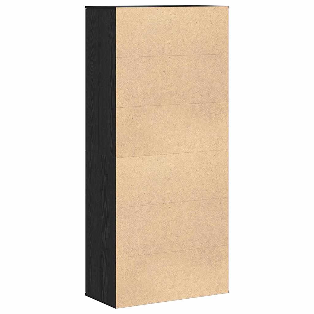 Hochschrank Schwarze Eiche 80 x 39 x 178 cm Holzwerkstoff
