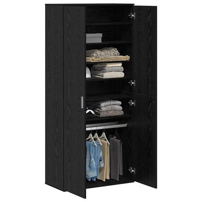 Hochschrank Schwarze Eiche 80 x 39 x 178 cm Holzwerkstoff