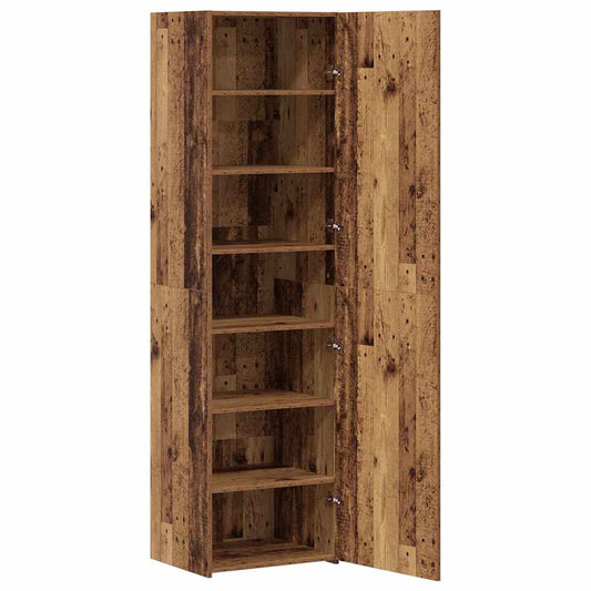 Hochschrank Altes Holz 50x42.5x185 cm Holzwerkstoff