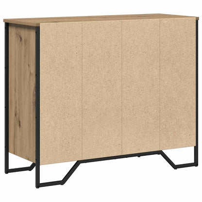Kommode Eiche handwerklich 91 x 35,5 x 74,5 cm Holzwerkstoff