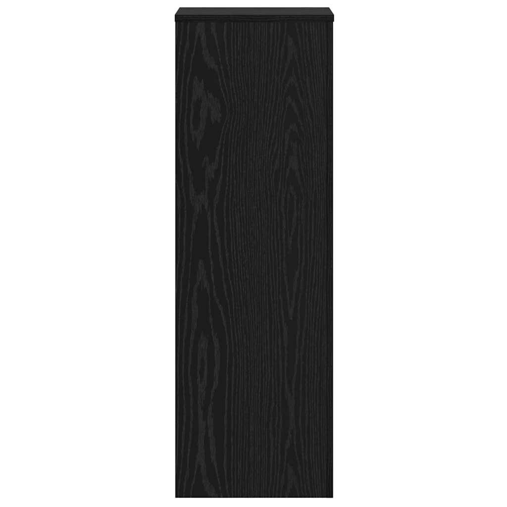 Pflanzenständer 2 pcs Schwarze Eiche 33 x 33 x 100 cm