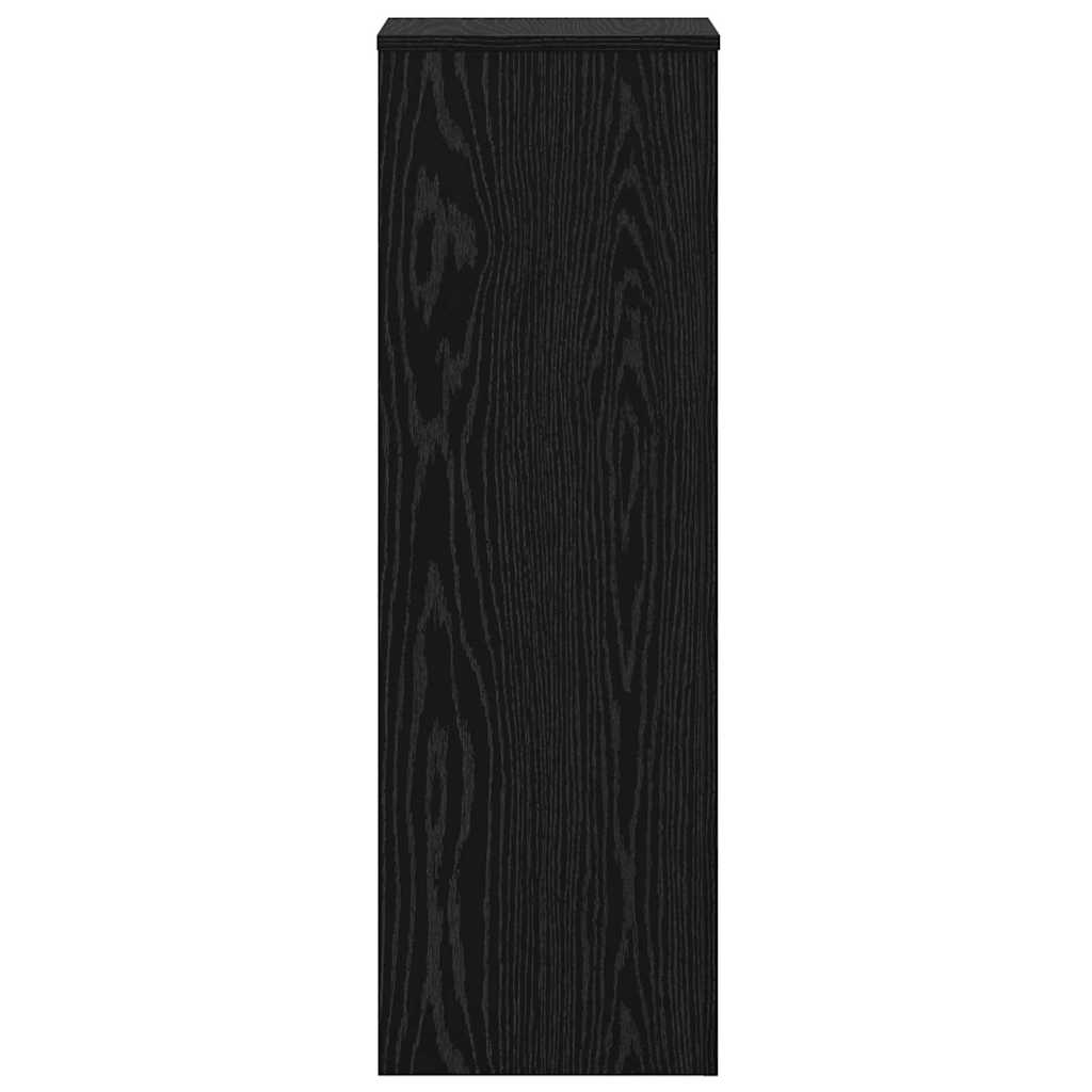 Pflanzenständer 2 pcs Schwarze Eiche 33 x 33 x 100 cm