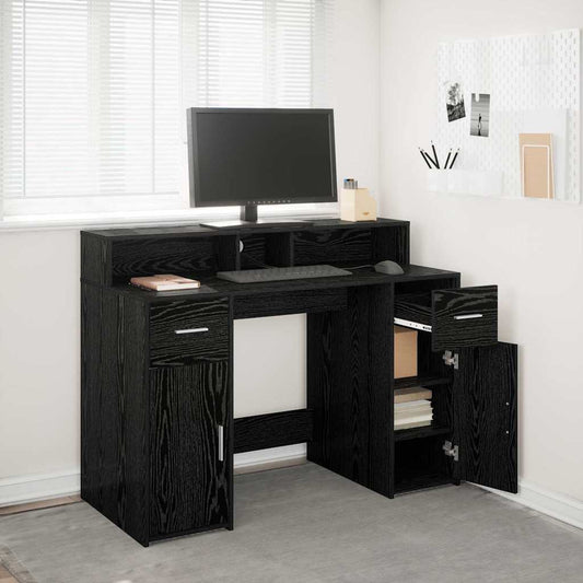 Schreibtisch Schwarze Eiche 120 x 55 x 91 cm Holzwerkstoff