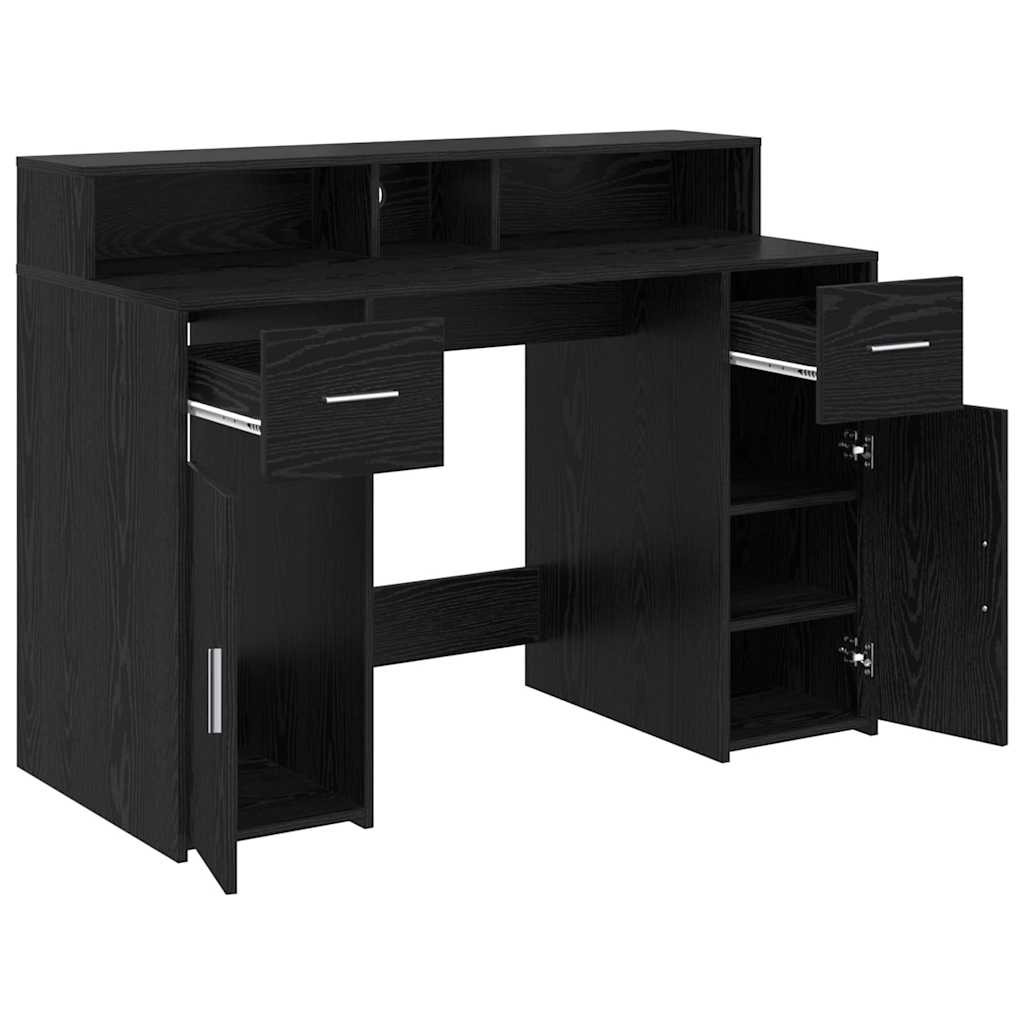 Schreibtisch Schwarze Eiche 120 x 55 x 91 cm Holzwerkstoff