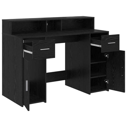 Schreibtisch Schwarze Eiche 120 x 55 x 91 cm Holzwerkstoff