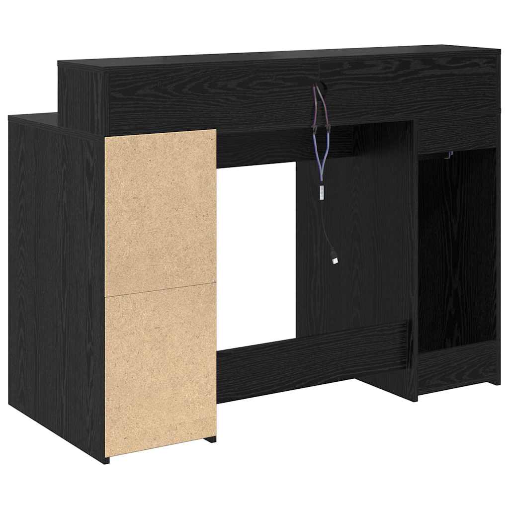 Schreibtisch Schwarze Eiche 120 x 55 x 91 cm Holzwerkstoff