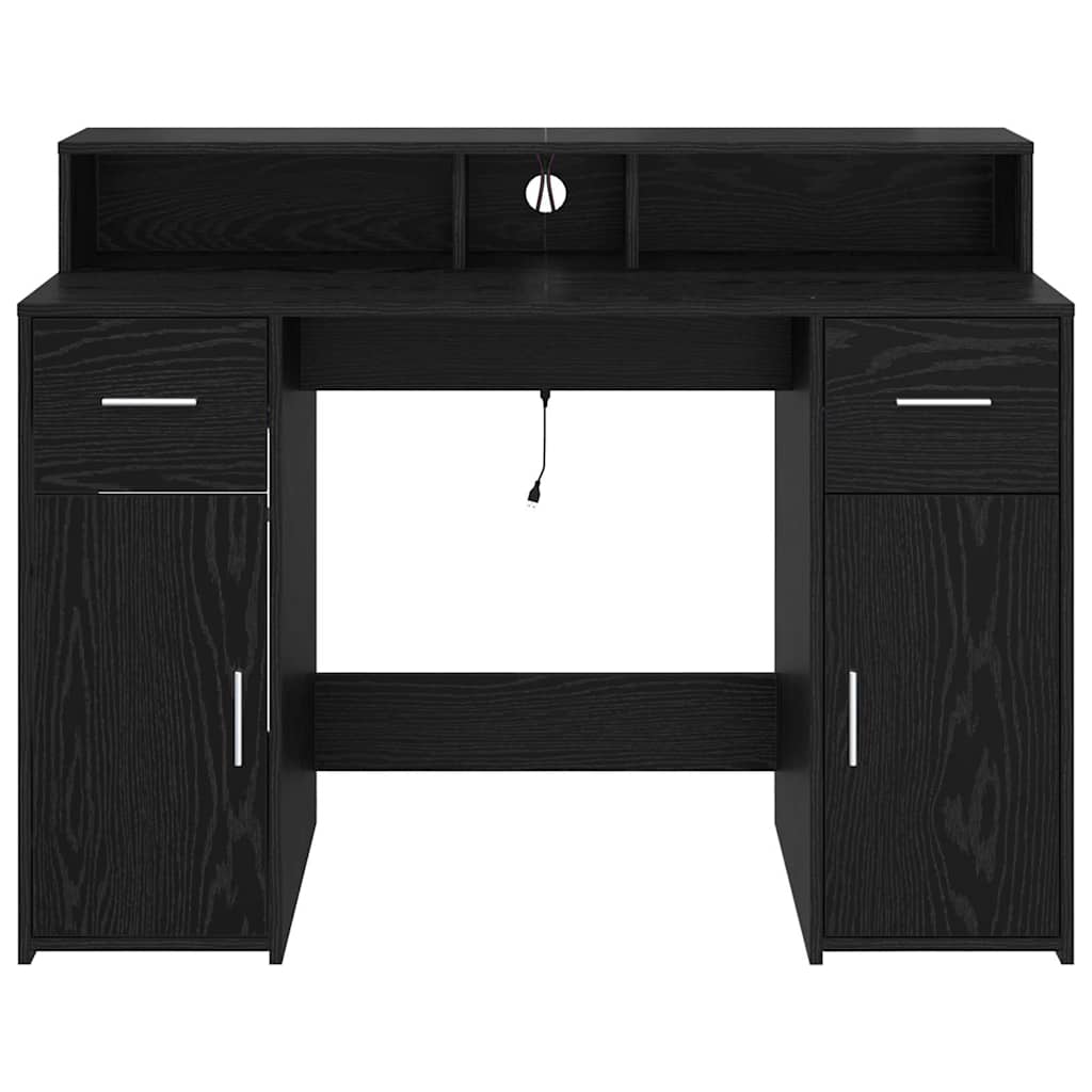 Schreibtisch Schwarze Eiche 120 x 55 x 91 cm Holzwerkstoff