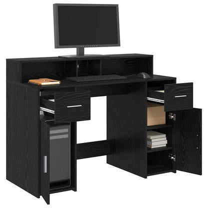 Schreibtisch Schwarze Eiche 120 x 55 x 91 cm Holzwerkstoff
