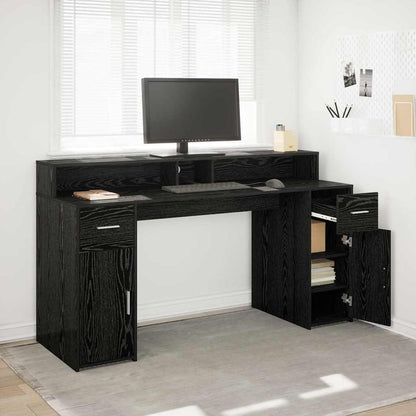 Schreibtisch Schwarze Eiche 160 x 55 x 91 cm Holzwerkstoff