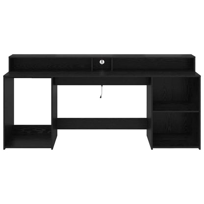Schreibtisch Schwarze Eiche 200 x 55 x 91 cm Holzwerkstoff