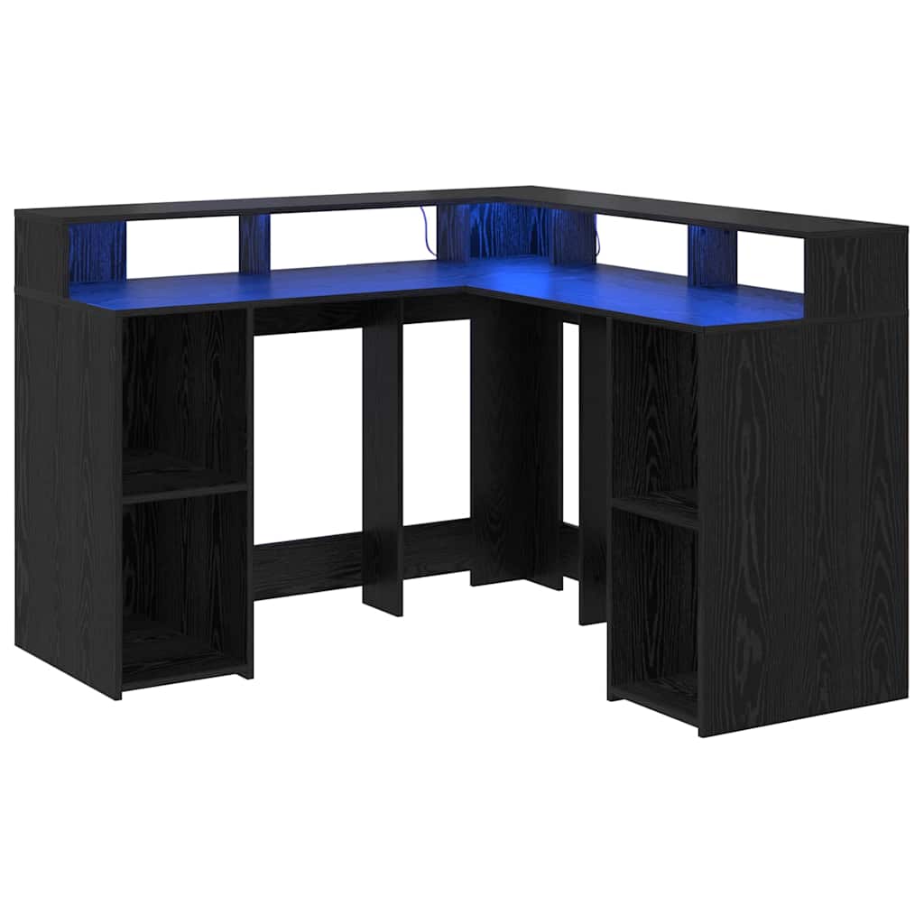 Schreibtisch Schwarze Eiche 130 x 130 x 91 cm Holzwerkstoff