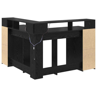 Schreibtisch Schwarze Eiche 130 x 130 x 91 cm Holzwerkstoff