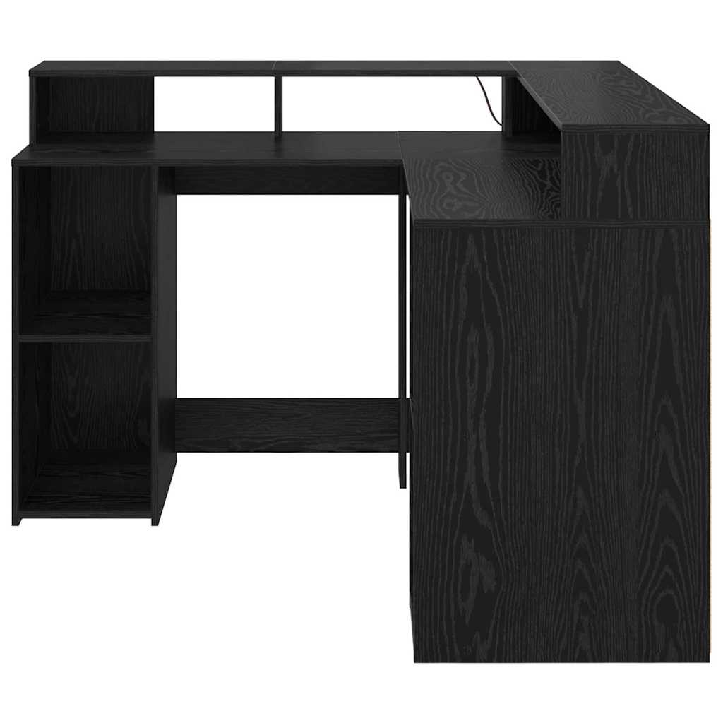 Schreibtisch Schwarze Eiche 130 x 130 x 91 cm Holzwerkstoff