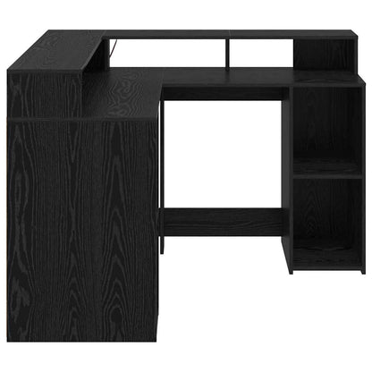 Schreibtisch Schwarze Eiche 130 x 130 x 91 cm Holzwerkstoff