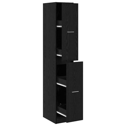 Apothekerschrank Schwarze Eiche 30 x 41 x 174.5 cm