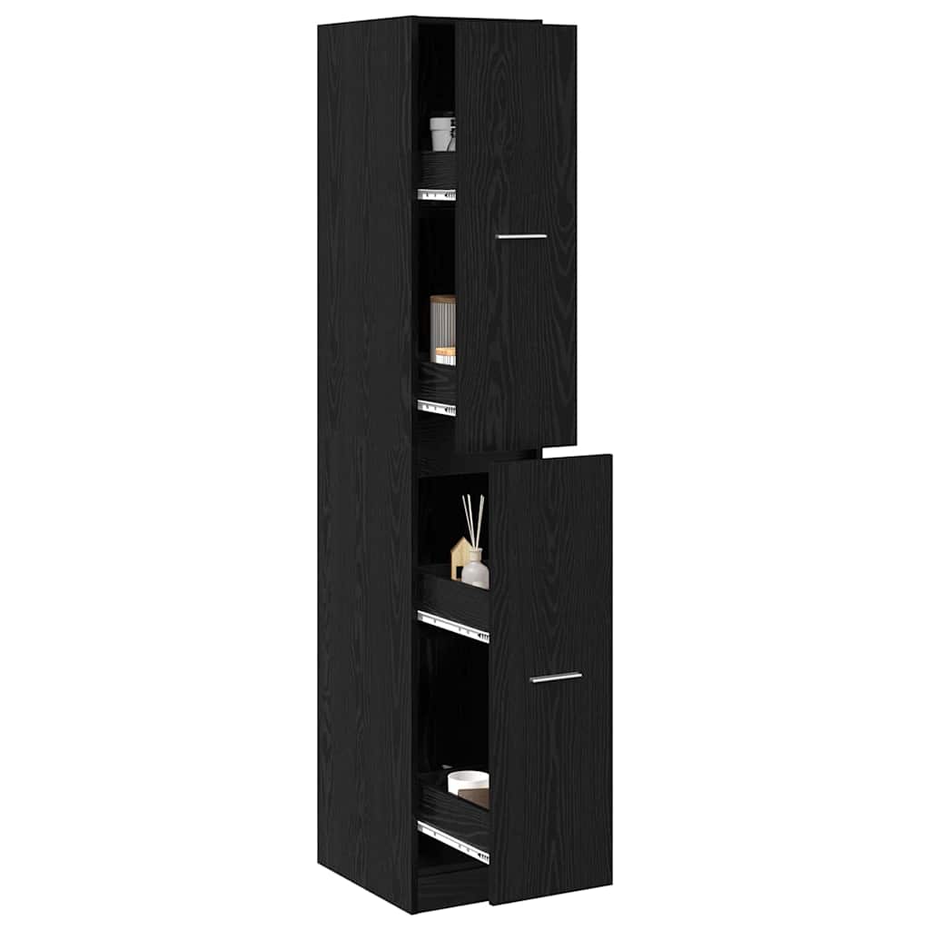Apothekerschrank Schwarze Eiche 30 x 41 x 174.5 cm
