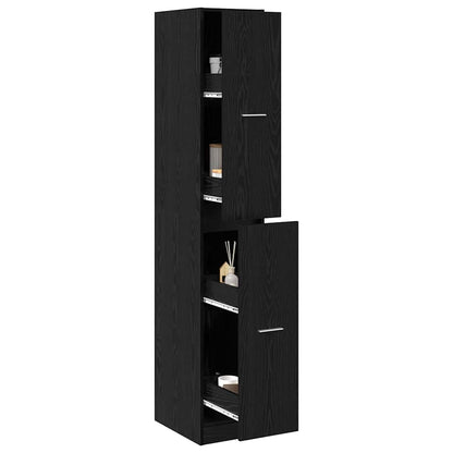 Apothekerschrank Schwarze Eiche 30 x 41 x 174.5 cm