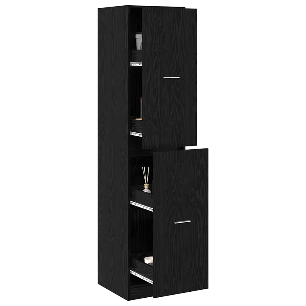 Apothekerschrank Schwarze Eiche 40 x 41 x 174.5 cm