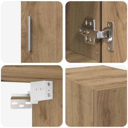 Schlanker Stauraum Schrank Eiche handwerklich