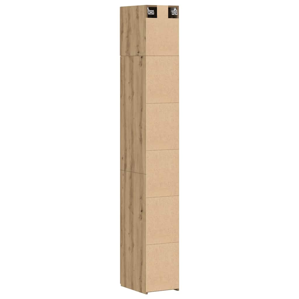 Schlanker Stauraum Schrank Eiche handwerklich
