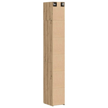 Schlanker Stauraum Schrank Eiche handwerklich