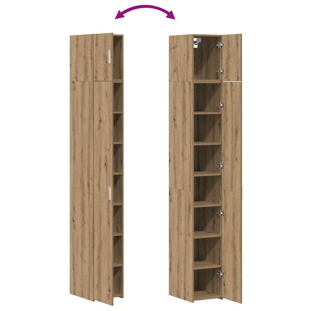Schlanker Stauraum Schrank Eiche handwerklich