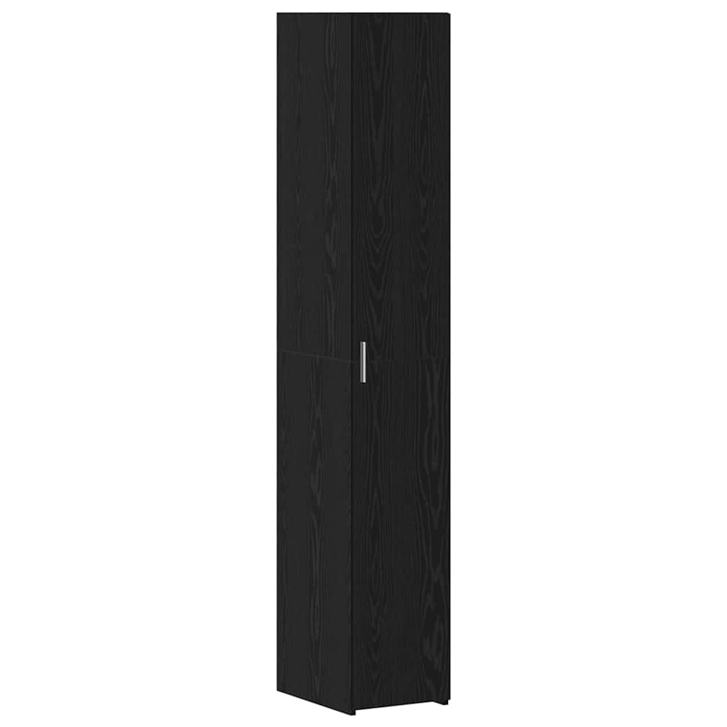 Schlanker Stauraum Schrank Schwarze Eiche 30 x 42.5 x 225 cm