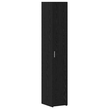Schlanker Stauraum Schrank Schwarze Eiche 30 x 42.5 x 225 cm