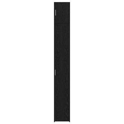 Schlanker Stauraum Schrank Schwarze Eiche 30 x 42.5 x 225 cm