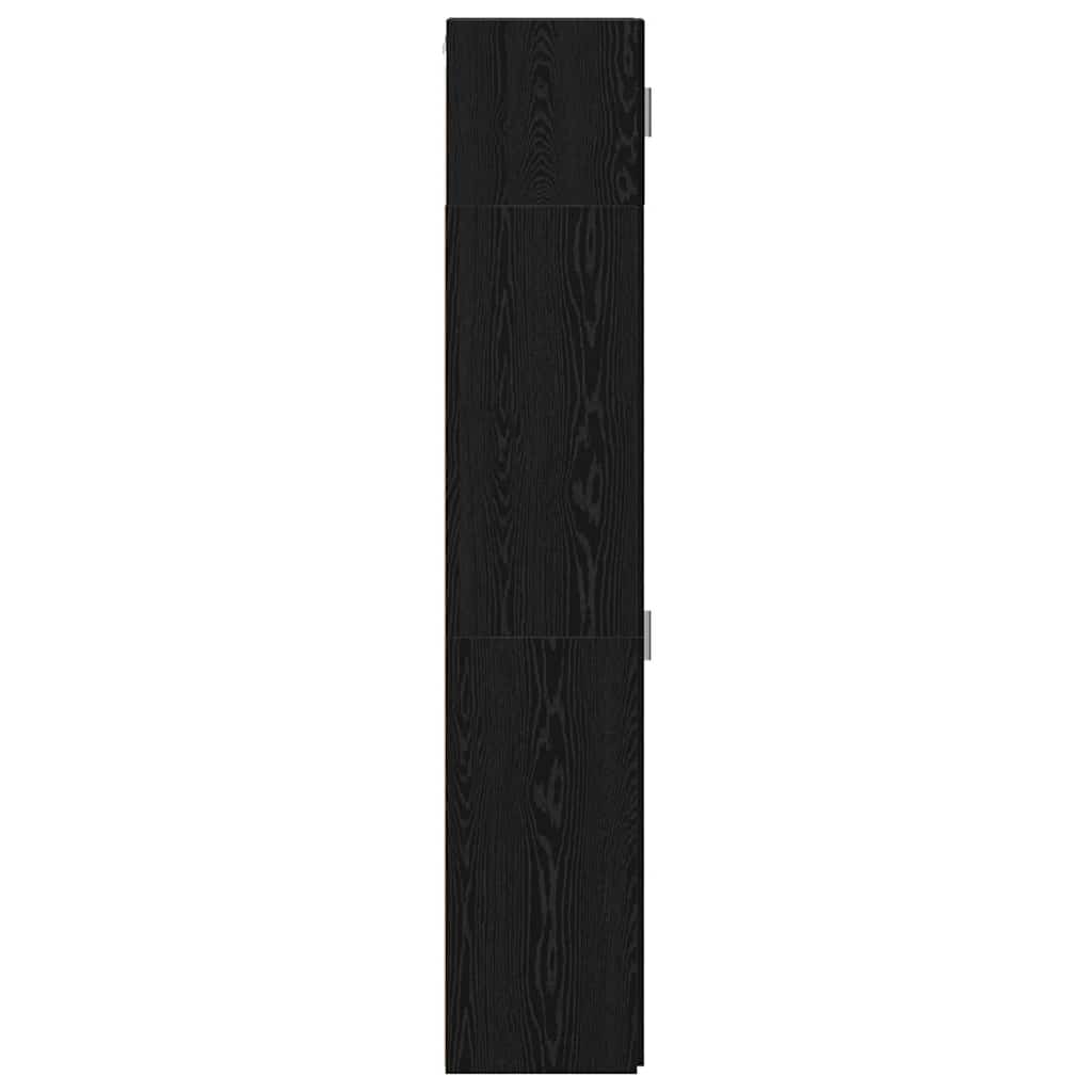 Schlanker Stauraum Schrank Schwarze Eiche 30 x 42.5 x 225 cm