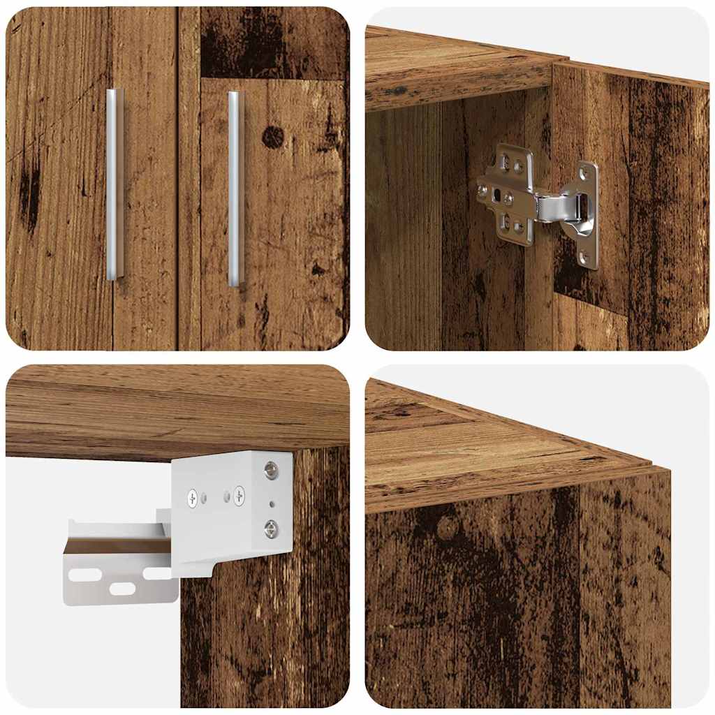 Badschrank Altholz 70 x 42,5 x 225 cm Holzwerkstoff