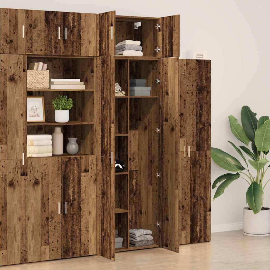 Badschrank Altholz 70 x 42,5 x 225 cm Holzwerkstoff